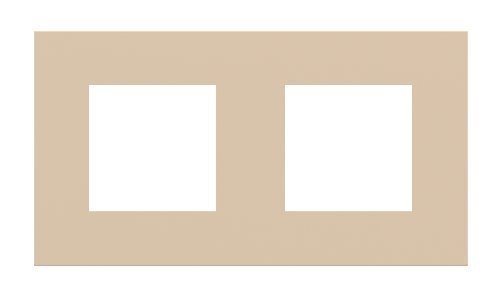 Магнитна рамка 2x 45х45мм  Proxima Metal Beige Luxor EKINEX