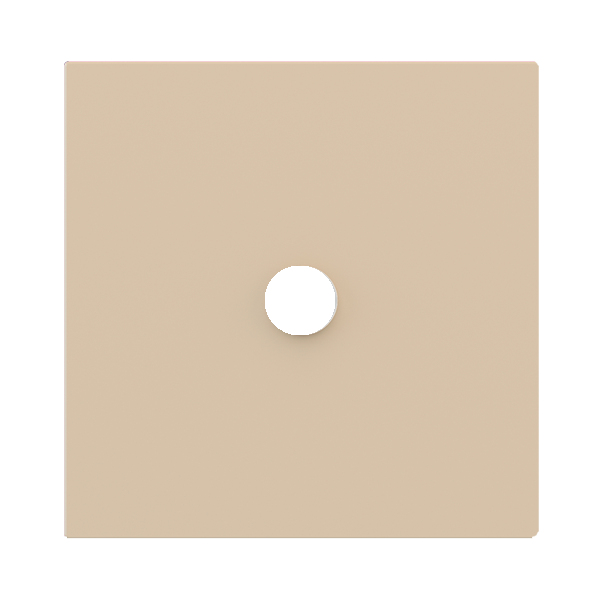 Магнитна рамка за 1 кръгъл бутон Proxima Metal Beige Luxor EKINEX