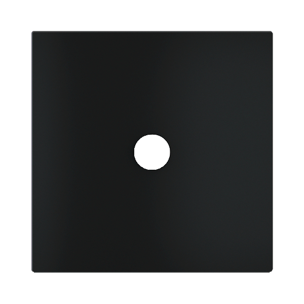 Магнитна рамка за 1 кръгъл бутон Proxima Metal Insense Black EKINEX