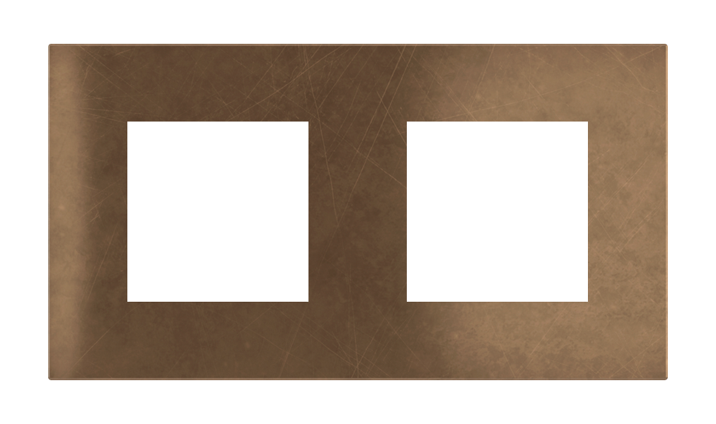 Магнитна рамка 2x 45х45мм  Proxima Metal Bronze Corked EKINEX