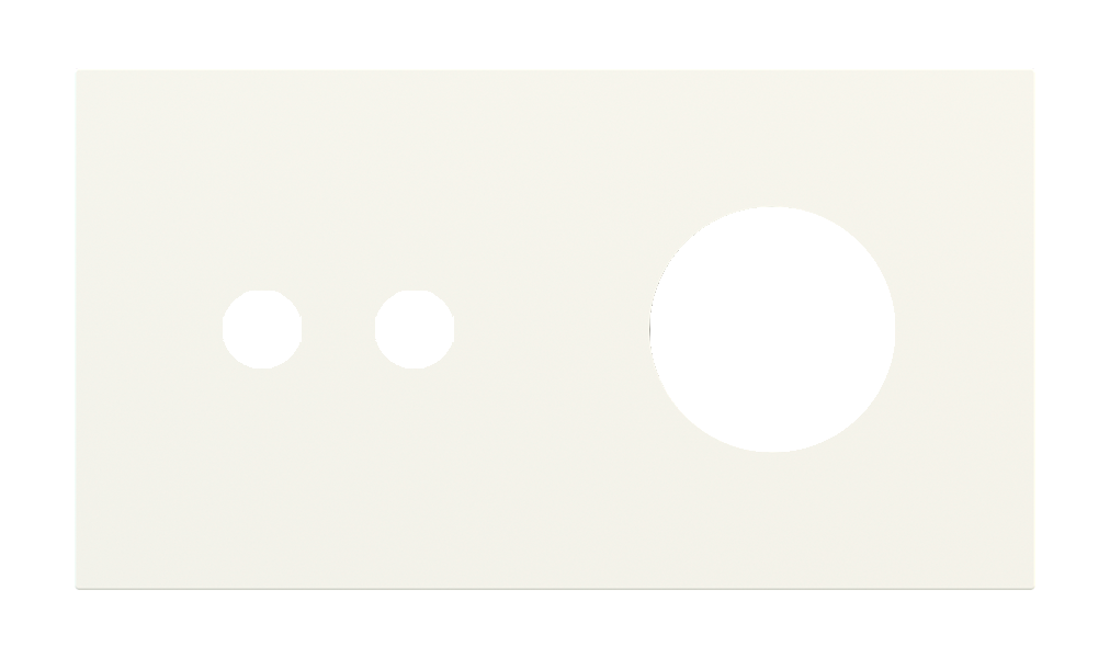 Магнитна рамка за 2 бутона и контакт шуко Proxima Metal Warm White EKINEX