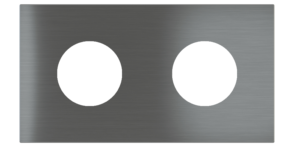 Магнитна рамка за контакт 2 x шуко Proxima Metal Quantum Carbon EKINEX