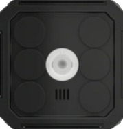 Пулт за управление с 1 бутон и термостат, RGB LED, KNX Proxima EKINEX