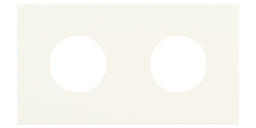 Магнитна рамка за 2 х контакт шуко Proxima Metal Warm White EKINEX