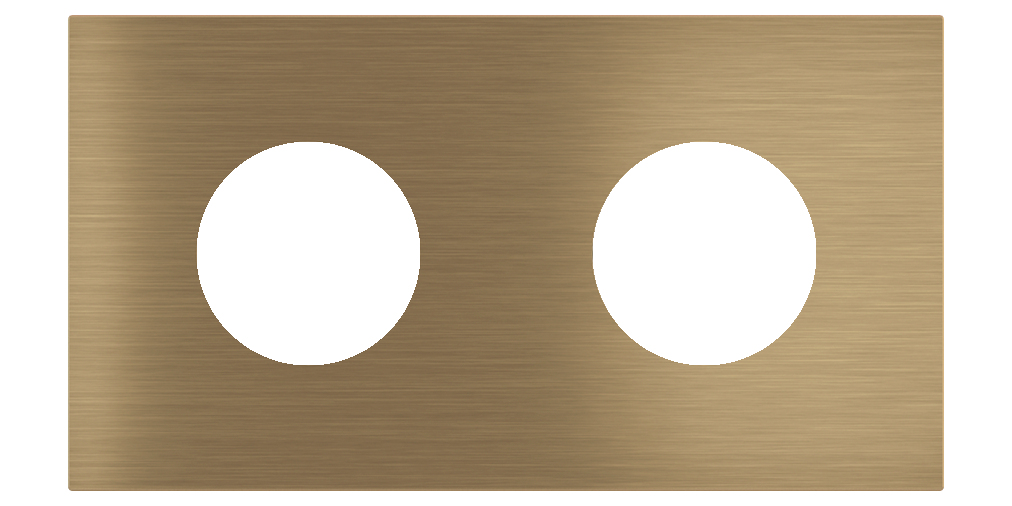 Магнитна рамка за 2 х контакт шуко Proxima Metal Antique Brass EKINEX