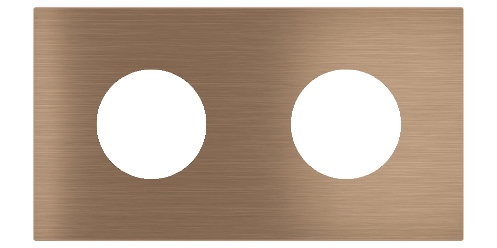 Магнитна рамка за 2 х контакт шуко Proxima Metal Dark Corked EKINEX