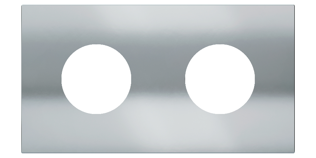 Магнитна рамка за 2 х контакт шуко Proxima Metal Chrome EKINEX