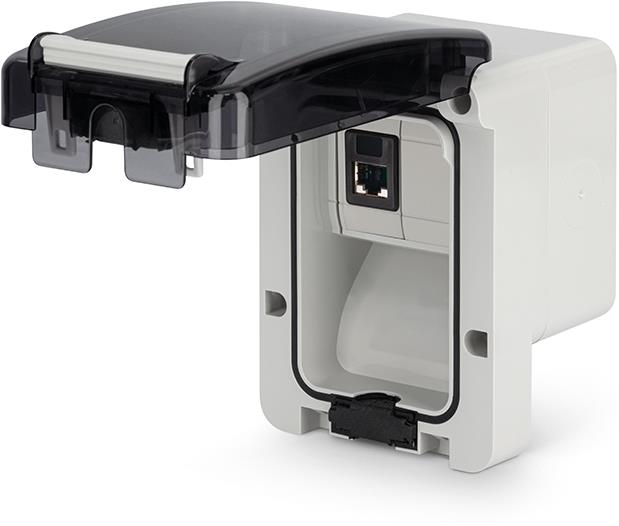 Компютърна розетка RJ45 cat. 6 за открит монтаж IP 66, серия Protecta, Scame