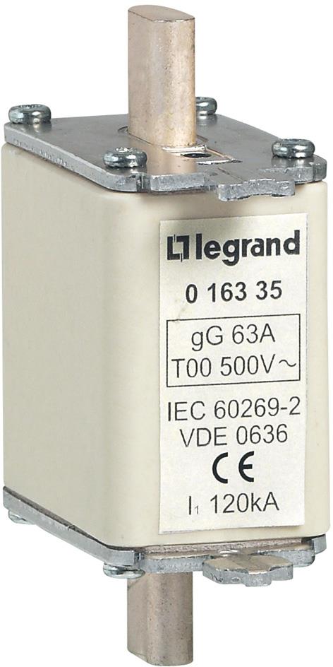 Стопяем ножов предпазител тип gG 100А NH00 Legrand
