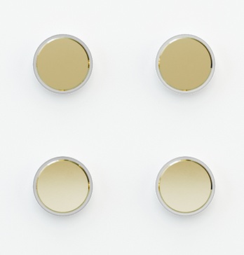 Лицеви панели за 4 бутона Proxima Metal Champagne EKINEX