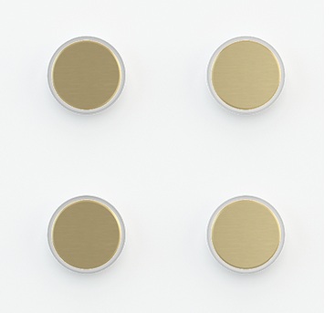 Лицеви панели за 4 бутона Proxima Metal Brass EKINEX