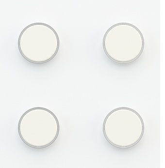 Лицеви панели за 4 бутона Proxima Metal Warm White EKINEX