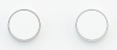 Лицеви панели за 2 бутонa Proxima Metal Pure White EKINEX