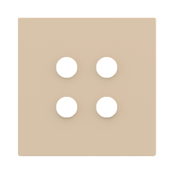 Магнитна рамка за 4 бутона Proxima Metal Beige Luxor EKINEX