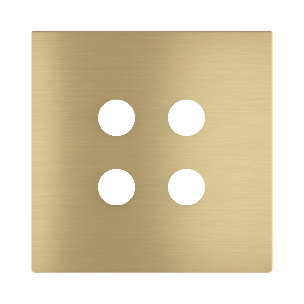 Магнитна рамка за 4 бутона Proxima Metal Brass EKINEX
