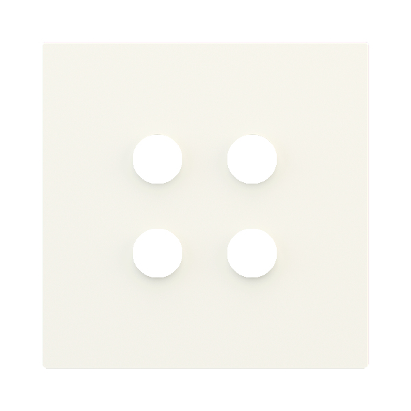 Магнитна рамка за 4 бутона Proxima Metal Warm White EKINEX