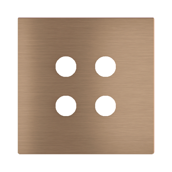 Магнитна рамка за 4 бутона Proxima Metal Dark Corked EKINEX