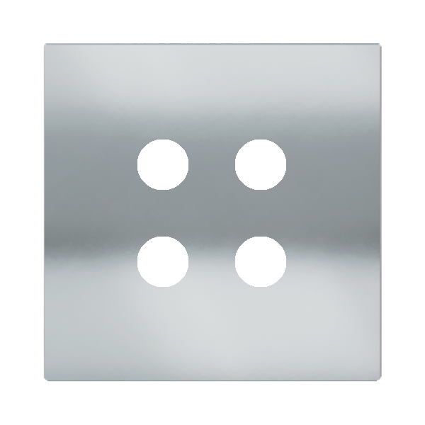 Магнитна рамка за 4 бутона Proxima Metal Chrome EKINEX