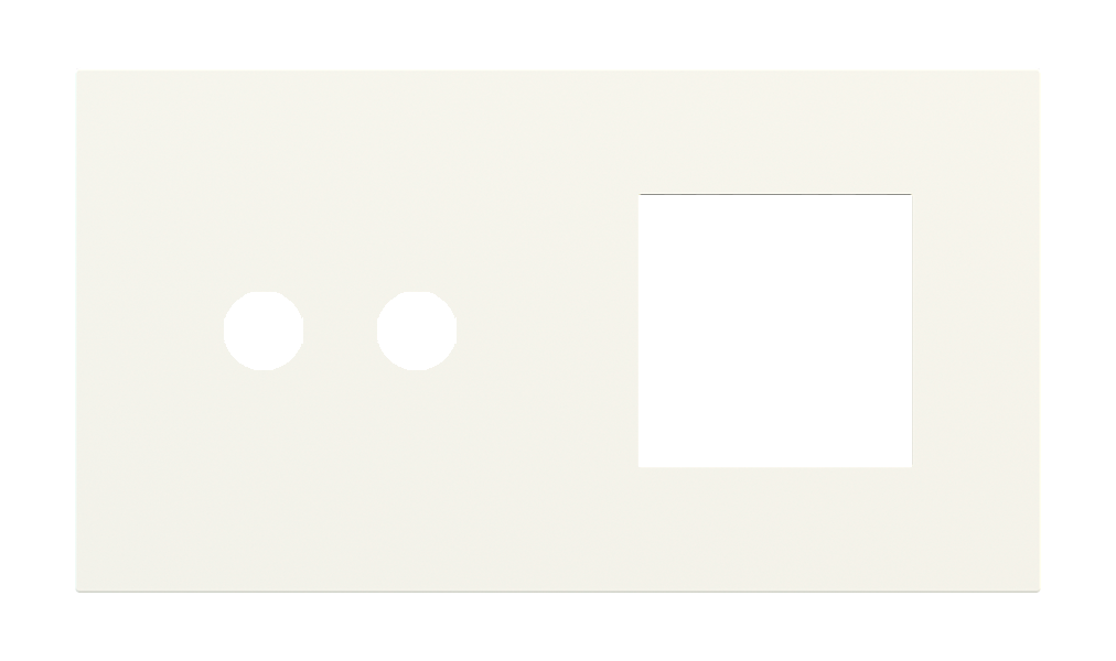 Магнитна рамка за 2 бутона и 45х45мм  Proxima Metal Warm White EKINEX