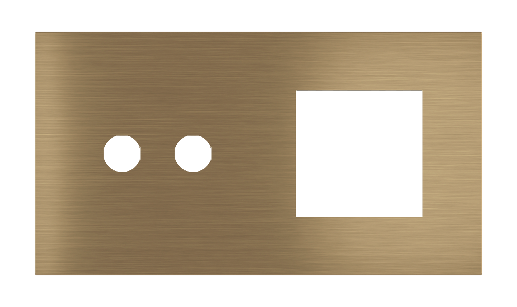 Магнитна рамка за 2 бутона и 45х45мм  Proxima Metal Antique Brass EKINEX