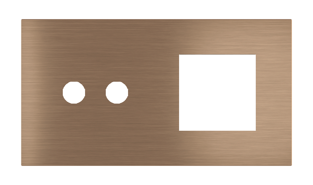 Магнитна рамка за 2 бутона и 45х45мм  Proxima Metal Dark Corked EKINEX