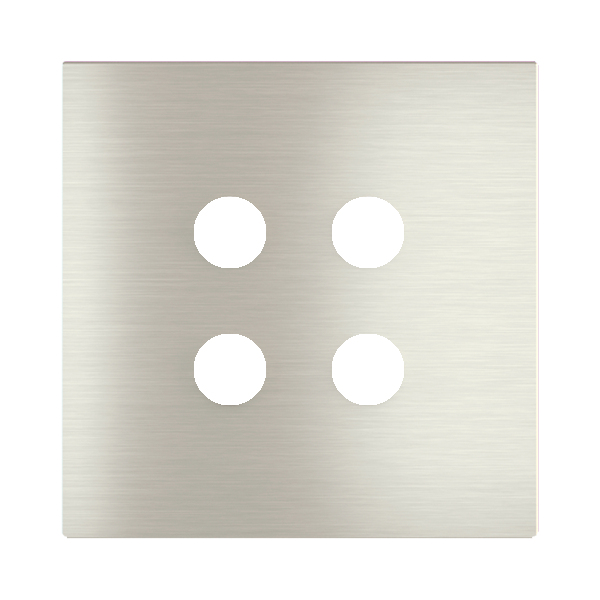 Магнитна рамка за 4 бутона Proxima Metal Steel Brushed EKINEX