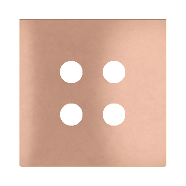 Магнитна рамка за 4 бутона Proxima Metal Old Copper EKINEX