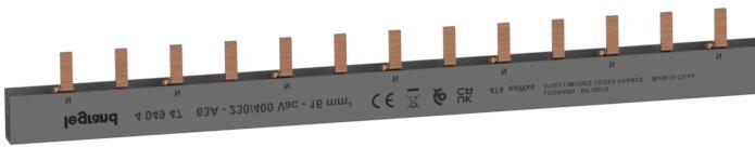 Захранващ гребен тип ПИН 2P 16мм2 63A 28 прекъсвача L1L2 Legrand