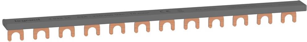 Захранващ гребен тип U 1P 10мм2 63A 12 прекъсвача L Legrand