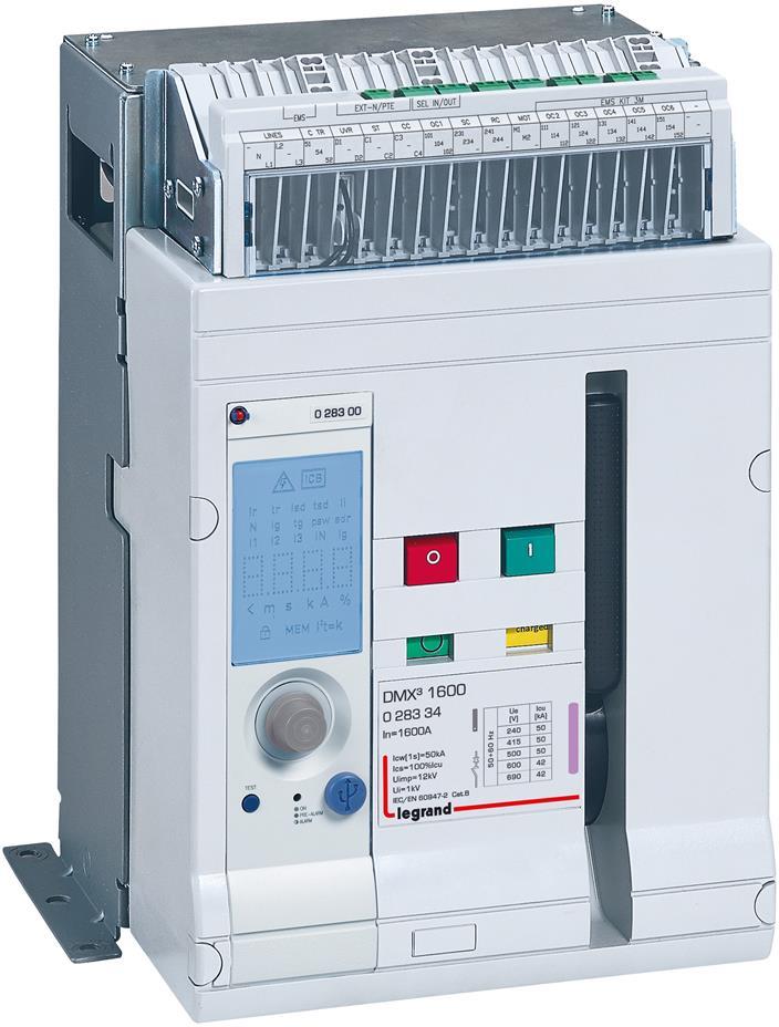 Въздушен прекъсвач DMX³ 1600А 3P 50кА Legrand 028334