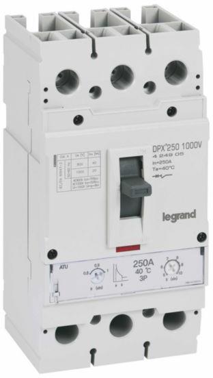 Автомат DPX3 250 TM 3P 250A 20кA 1000V регулируем (In x 0.8...1) Legrand