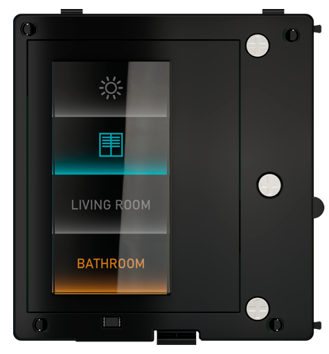 Пулт за управление с 2,65” цветен IPS тактилен дисплей и датчик за влажност KNX, Signum EKINEX