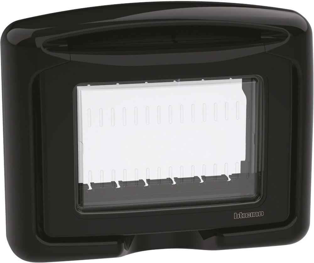 Капак противовлажен IP55 3 мод. цвят Черен Classia Bticino