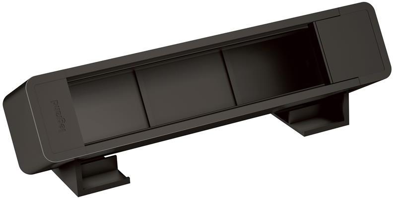 Мебелна кутия за 8 мод. Mosaic, 259x79x86mm, цвят ЧЕРЕН, Incara On Desk Legrand